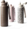 MAMEIDO Thermosflasche mit Strohhalm 1,2l, auslaufsichere Trinkflasche Edelstahl isoliert, Wasserflasche BPA-frei mit Trageschlaufe, Water Bottle Sport (Wild Allure, 1200ml)