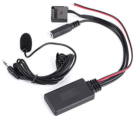 Auto Bluetooth o Adapter mit Mikrofon Freisprecheinrichtung, ABS Auto Aux In Kabel Wireless oadapter Ersatz für Focus 6000CD Schwarz