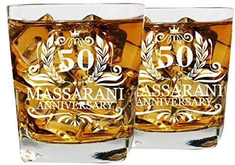 Juego de copas de whisky personalizadas 2, regalo de cumpleaños para hombres, copa grabada, tamaño 250ml
