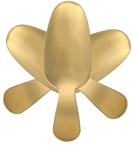 BESTonZON 9 Stk Dessertlöffel Brei Löffel Kurz Teelöffel Mehlschaufel Backschaufel Bauernbesteck Kaffee Latte-löffel Schaufel Aus Teeblättern Baby Großer Löffel Rindfleisch Edelstahl 304