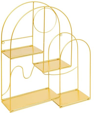 Atmosphera Tina Wandregal, goldfarben, 50 x 50 cm