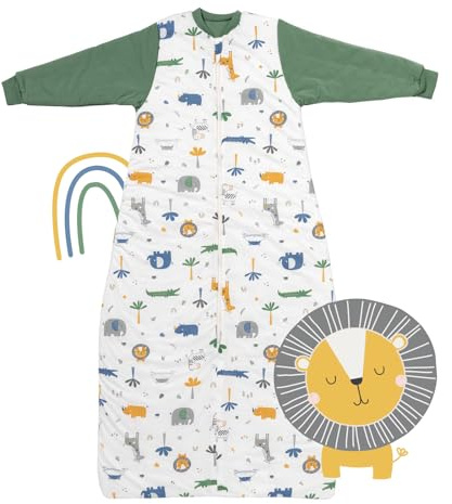 schlummersack Baby Kinder Schlafsack Winter | lange Ärmeln, warm gefüttert, Winterschlafsack, 3.5 Tog