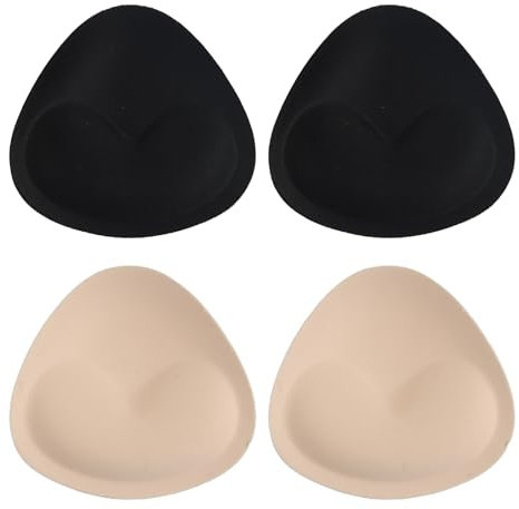2 Paires Coussinets Soutien-Gorge, Auto-Adhésif Coussinets Soutien-Gorge, Amovibles Push Up Breast Enhancer, Inserts Auto-adhésifs, Coussinets Amovibles pour rehausseur de Poitrine, pour Bikini