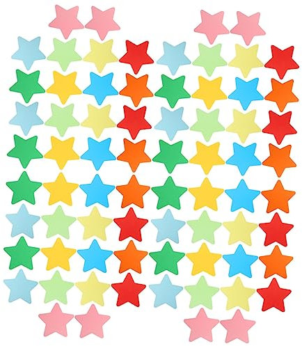 LALAFINA 180stücke Farbige Papierstern-ausschnitte Für Kreative Bastelprojekte Dekoration Von Klassenzimmern Und Festen Für Und Scrapbooking Sicherer Dicker Karton