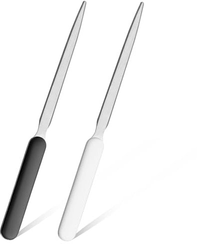 ZEYIYER 2 Stück Brieföffner Edelstahl, Brieföffner Edel Letter Opener aus Metall Brieföffner Werkzeug Briefumschlagöffner für Büro Zuhause Schulbedarf