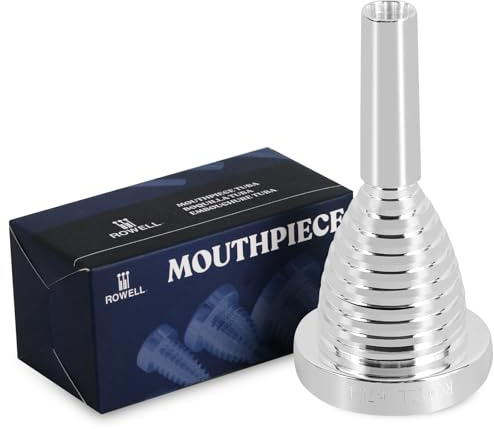 ROWELL Tuba Mouthpiece 67C4 Tuba Mouthpieces Brass Tuba Mouthpiece Sliver Plated Tuba Mouthpiece Compatible with Beginners and Professionals Tuba Accessories