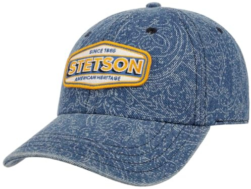 Stetson Denim Paisley Baseballcap Damen Herren 100% Baumwolle