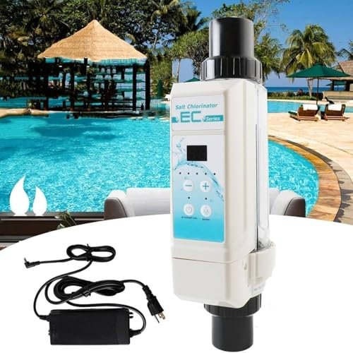 YMAOMAO Générateur de Chlore au sel 20 g/h EC20 Système de générateur de Chlore au sel pour piscines d'eau salée Systèmes de générateur de Chlore au sel d'eau salée jusqu'à 26 400 gallons de piscines