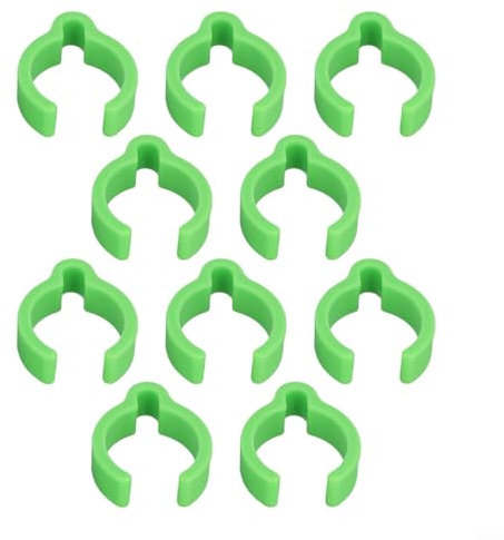 Besttoolifes 27mm Hose Clamps Plastic Securing Clips for Dust Extraction System Cable Management Green 10 Pack for Duster Systems(20pcs)