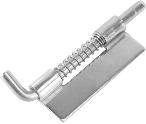SHINEOFI Porte Acier Inoxydable Ressort Serrure de Facile à Installer pour Portes Coulissantes Portillons