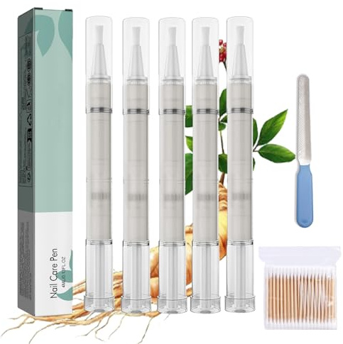 Swissclear - Bolígrafo antifúngico, bolígrafo Mullend para el cuidado de uñas, tratamiento antihongos, reduce la decoloración, repara grietas y corrige las uñas deformadas (5 piezas)