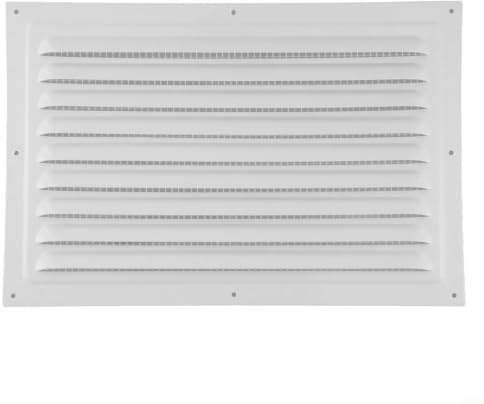 ComfyHarbor Rejilla de ventilación cuadrada de metal con malla de nailon integrada, panel de ventilación de aleación de aluminio para aberturas de conductos de pared y techo en el hogar u oficina (200