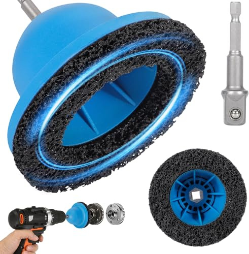 Außen Ø 150 mm Radnabenschleifer, Innen-Ø 90mm Radnabenreiniger | Nabenschleifer mit 1/2 Antrieb, Kugelkopfschleifer für Anhängerkupplung, für Radnabe Reinigen, Felgenpflege, Rostentfernung