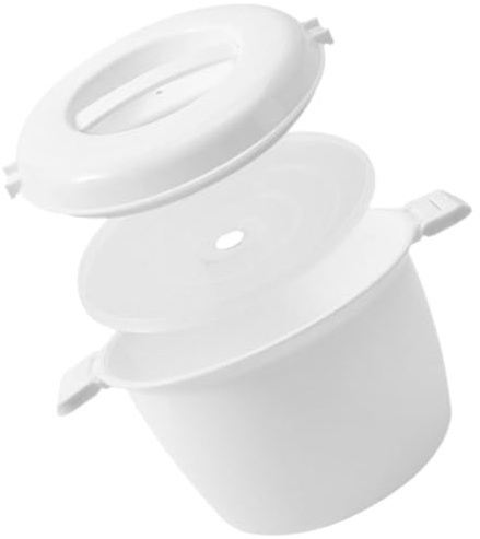 Luxshiny Caja Bento para Microondas y Vaporera de Arroz Función Multifuncional, Material Pp Resistente, Simple Adecuado para Uso en Casa
