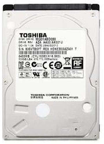 Toshiba 500GB Interne Festplatte MQ01ABD050V 2,5 Zoll HDD SATA2 5400RPM 8MB Cache (Reconditionné)