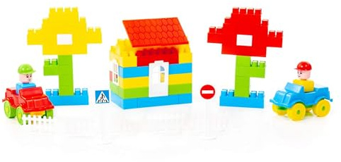 Polesie Baumeister Bauset 273 Teile | Geeignet ab 3 Jahren I Kreatives & Lehrreiches Konstruktionsspielzeug I Sicherer Kunststoff