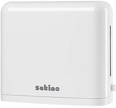 Satino by WEPA Handtuchspender für Zwei Pack Z-Falz oder W-Falz Papiertücher I sparsame Einzeltuchentnahme I platzsparend I Interfold I PT2