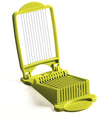 Luncheon Meat Slicer, Durable, Quality Stainless Steel 11 Wires for 12 Thinner Slices, Certified Safety, Slice Meats (Green)