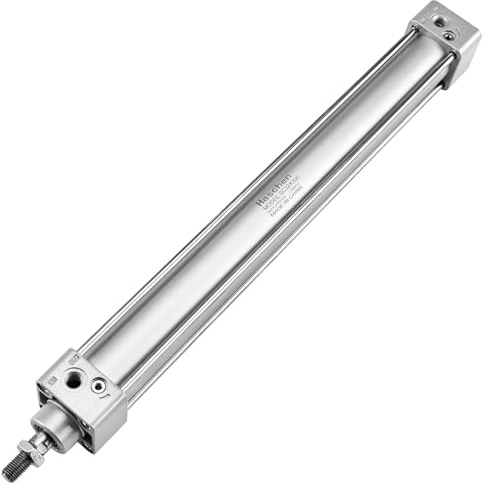 Heschen Pneumatischer Standard-Luftdruckzylinder, SC 32-300, PT1/8 Anschluss, 32mm Bohrung, 300mm Hub, Doppelt Wirkend