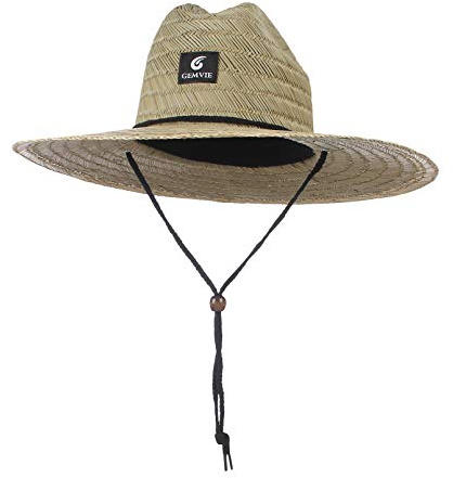 GEMVIE-Gorro de Paja para Mujer y Hombres Sombrero Paja Hombre Campo Sombreros Verano Sombrero de Playa para Anti-UV