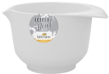 Birkmann, Colour Bowls, Rühr- und Servierschüssel, klein, 0,75 Liter, kratzfest, standfest, nachhaltig, weiß