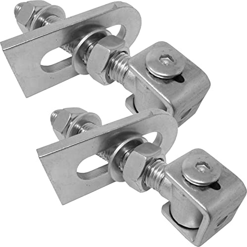 2 x SOTOOLS Torscharnier M24 U lang mit Anschweißlasche, verzinkt | Verstellbar, Konstruktionsscharnier und Türbänder.