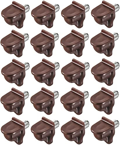 cyclingcolors 20x Bodenträger braun stahl möbel Regal schrank Halter Fachbodenträger Bretthalter Regalbretthalter Regalbodenträger