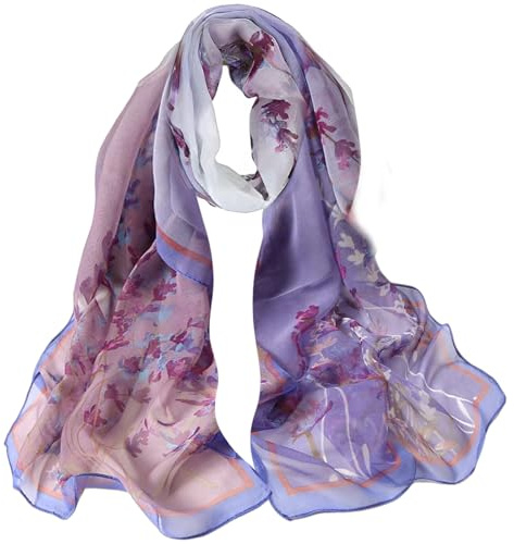 Ladies Scarves Lightweight Clearance Chiffon Scarf for Women Fashion Soft Hijab Long Scarf Wrap Scarves 20A50