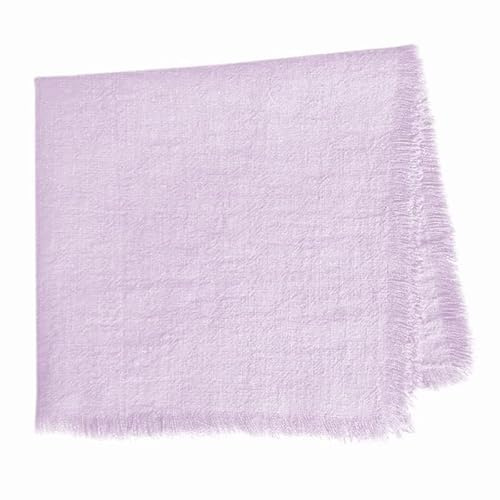 SYSUII Stoffservietten Leinenservietten,6er Set weich Baumwoll-Leinen Cloth Servietten Stoffservietten Abwaschbare Servietten Tischdekoration für Küche Familie Party Abendessen Cafe Restaurant -Lila
