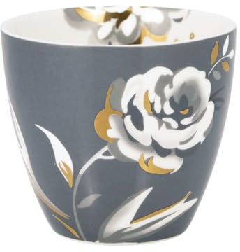 GreenGate Aslaug Latte Cup Dark Grey 0,35l
