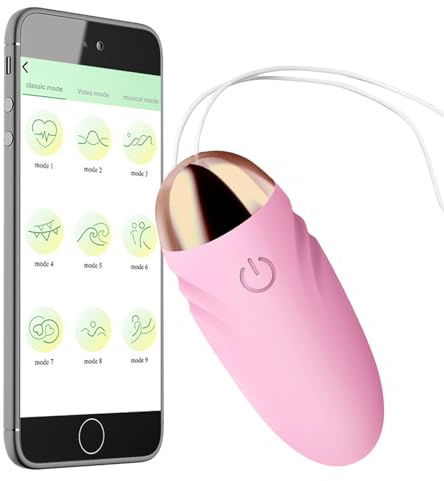 TYDAY Bullet Vibrator Tragbarer G Punkt Vibratoren mit APP Fernbedienung mit 9 Vibrationsmodi Vaginal Vibrating Egg Klitorisstimulator Sexspielzeug für Frauen Paare