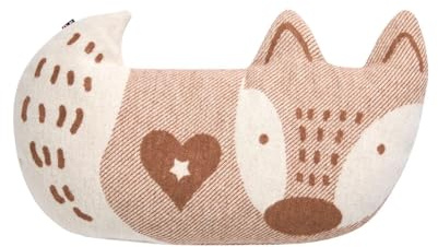 David Fussenegger Kissen Fuchs 30x50cm Kinderkissen Kuschelkissen aus Recycling-Baumwolle nachhaltig produziert ÖkoTex100 GRS Made in Austria Farbe Dunkelorange