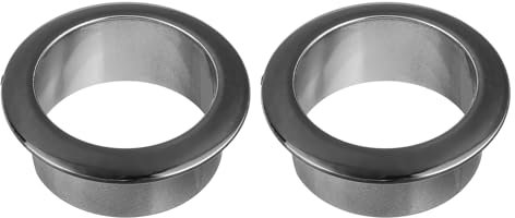 QUARKZMAN Passe Cable Bureau 2 Pcs 1.38 Pouce (35mm) Passe Fil Bureau en Nylon, Cache-Trou de Câble en Plastique, Organisateur de Câbles et Cordons pour Armoire de Bureau, Noir