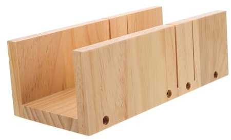 CORHAD Holz Seifen Schneidform Praktischer Seifenschneider Holz Mit Doppelten Schlitzen Für Präzises Schneiden Und Einfache Handhabung Für Handgemachte Seifenherstellung