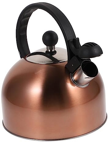 IMIKEYA 1 teiera per stufa caffettiera con fischietto scaldabagno con forte fischio bollitore bollitore ad acqua calda ad alta temperatura contenitore per bollire l'acqua in acciaio inox 201 1