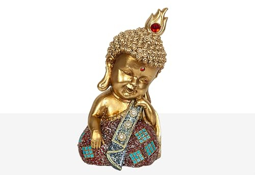 FIGURA MONJE BUDA RESINA