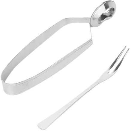 Cabilock 1satz Escargot Zange Mit Werkzeug Für Schneckenliebhaber Anti-scald Seafood Clip Für Müheloses Von Schnecken Und Meeresfrüchten Teiliges