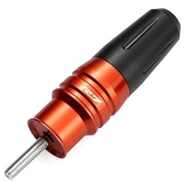 VQLDPX Motorrad-Auspuffschieber Motorrad-Auspuffschieber-Crash-Schutz Für Yamaha MT-07 MT07 MT 07 2014-2018 Rahmenschieber Absturzsicherung Sturzpads(Orange,X-1)