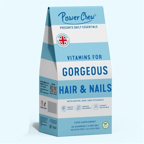 Vitamins for Gorgeous Skin Hair and Nail Vitamins Gummies | Vitamin E Gummies for Women & Men | Vitamin C & E 60 Gummies | Biotin, Healthy Nutrition Suitable for Vegetarians and Vegans