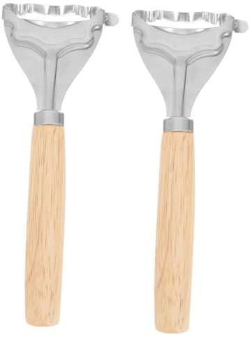 HOLIDYOYO 2stücke Holzgriff Maiskolben-schälgerät Aus Edelstahl Effektiver Corn Peeler Für Küche Handliches Werkzeug Zum Schnellen Entfernen Von Maiskörnern Für Hausgebrauch Und