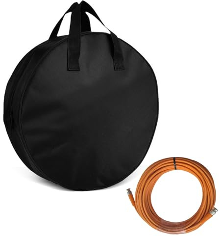 SMYJDMM EV-Ladekabeltasche, wasserdicht, strapazierfähig, Kabelaufbewahrungstasche, wasserabweisend, für Wohnwagen, Wohnmobil, Camping, Kabel, Gartenwerkzeuge, Behälter (schwarz)
