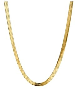 Purelei I'lalo Kette – Breite Schlangenketten-Halskette aus Edelstahl – 14K/18K vergoldet – Länge 45/50 cm – 6,2 mm – 23 g – Statement-Basic – Wasserfest (Gold)