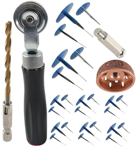 Genérico Conjunto De Enchufes Reparación Neumáticos, Parches Neumáticos Goma, Juego Tapones Múltiples Usos Múltiples, Accesorios para Automóviles, Conector Parche D