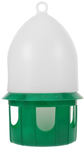 Generisch Geflügeltränke aus Kunststoff, 6 l, Geflügeltränke, Hühnertränke, Wasserbehälter, Glas für Enten, Küken, Kaninchen, Truthähne, Outdoor, Bauernhof, Grün