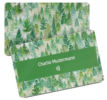 Personalisierte NFC-vCard, digitale Visitenkarte mit NFC, PVC, 85,6 x 54 mm