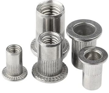 Dadi for rivetti con cappuccio Nutsert con inserto a striscia verticale filettati a testa piatta in acciaio inossidabile 304(M10)