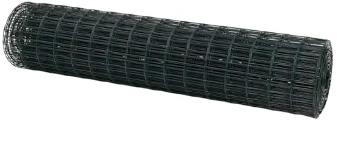 Solivagant Clôture Euro Vert 1 x 10 m Fer revêtu de PVC,(4.87 KG)