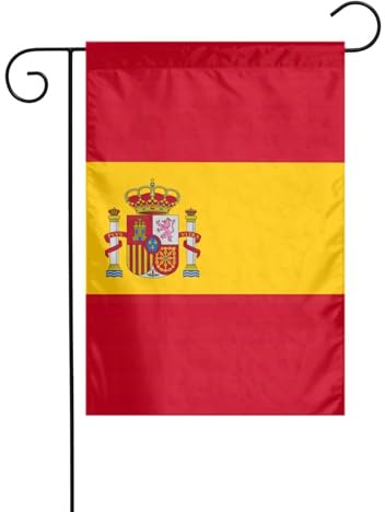 Spanische Flagge, Druck, 30,5 x 45,7 cm, vertikal, doppelseitig, für drinnen und draußen, Gartenflaggen