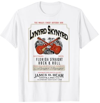 Lynyrd Skynyrd Whisky Southern Florida Vintage Rock & Roll T-Shirt
