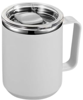 Mug en acier inoxydable avec poignée Tumbler De Couvercle Et Poignée,